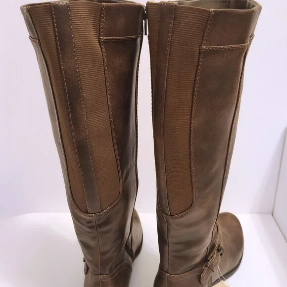 Kim Rogers Brown Knee-High Riding Boots 8.5M – Memory Foam Insole, Buckle Detail - Picture 5 of 11